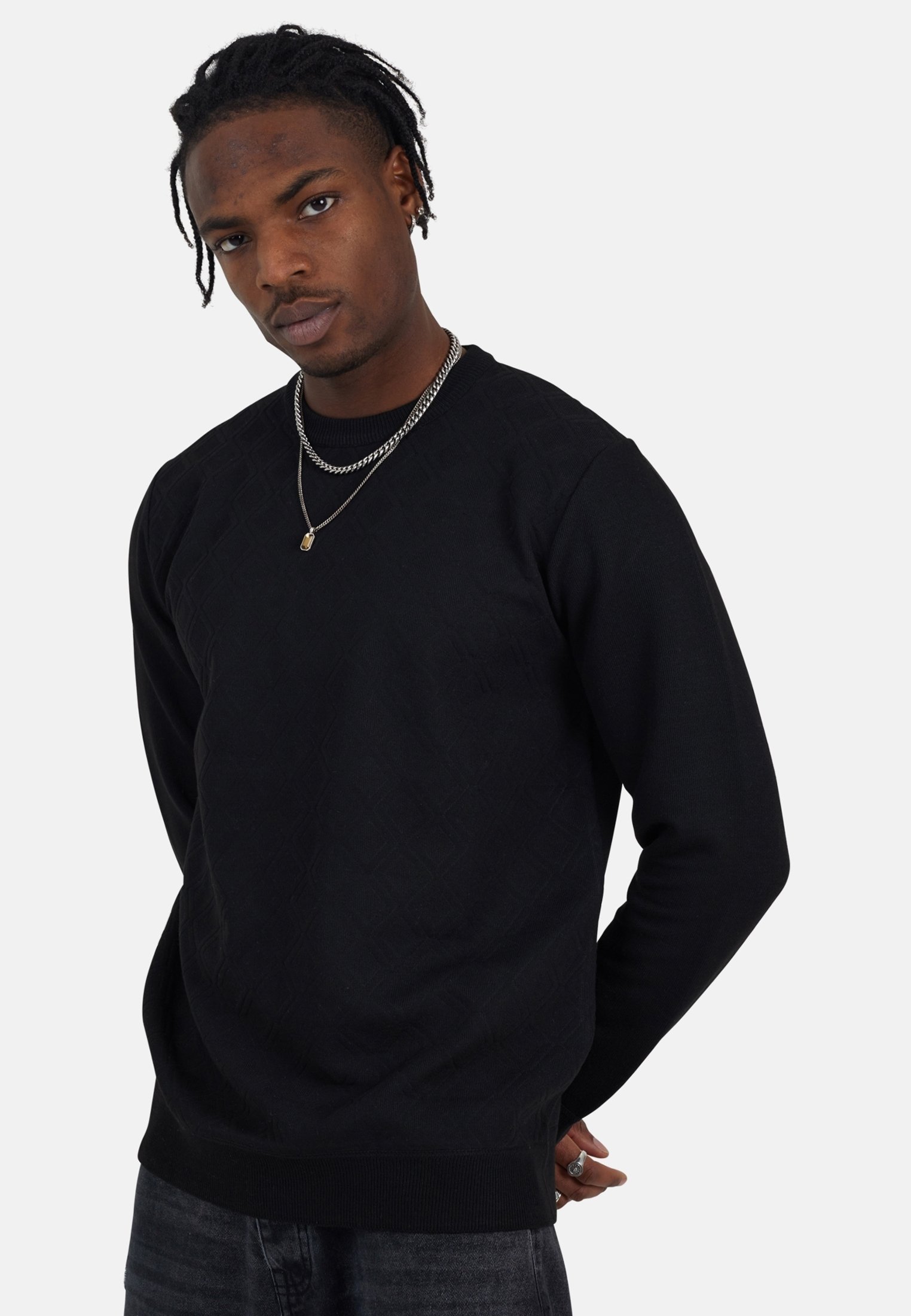 Maglione Raglan a Coste da Uomo in rosso
