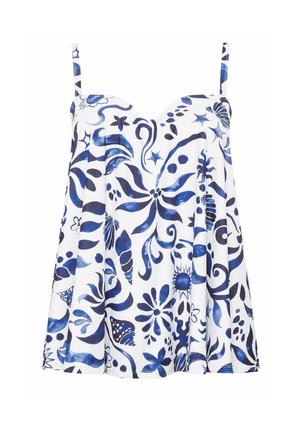 Yours Clothing, WOMEN'S TANKINIS - Badeanzug - white