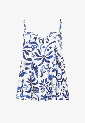 Yours Clothing, WOMEN'S TANKINIS - Badeanzug - white