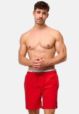 INDICODE JEANS SOLOMON - Swimming shorts - goji berry