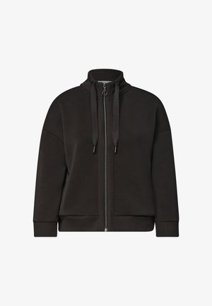 Street One, Knee-Length Corduroy Skirt with Button Placket - Sweatjacke - black coffee
