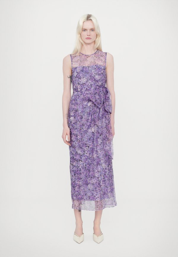PAINTED HYDRANGEA MILEY DRESS - Cocktail dress / Party dress - lilac wine