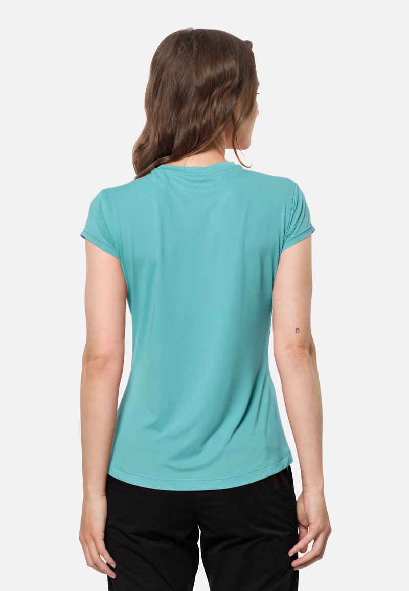 Damen Sportbekleidung | Jack Wolfskin TASMAN S/S W T-Shirt basic peppermint/hellblau - VP30787 Damen Sportbekleidung | Jack Wolfskin TASMAN S/S W T-Shirt basic peppermint/hellblau - VP30787