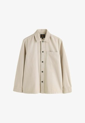 Next, REGULAR FIT - POCKET CANVAS SHACKET - Camicia - ecru