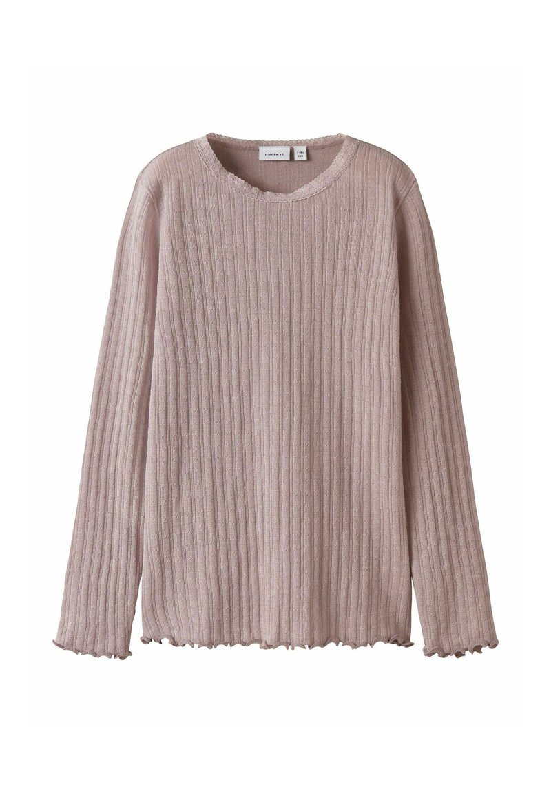 Name it MIT LANGEN ÄRMELN REGULAR FIT - Stickad tröja - shadow gray