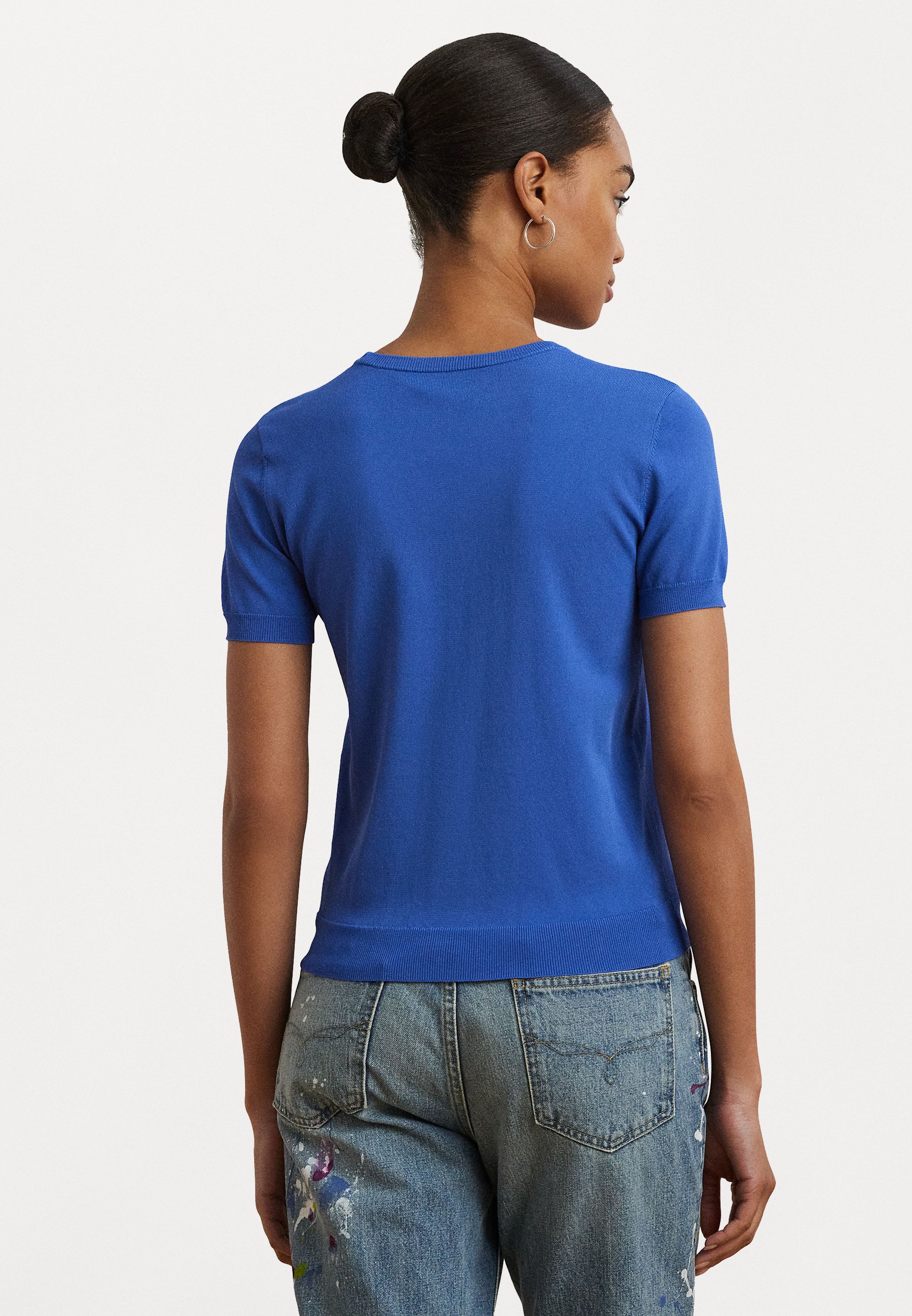 売れ筋商品|||ラルフローレン Tシャツ レディース トップス EYELAH SHORT SLEEVE - Basic T-shirt - blue lapis POLO RALPH LAUREN Ralph Lauren ポロ ラルフローレン 半袖 T