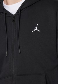 Jordan HOODIE - Vetoketjullinen college - black/white