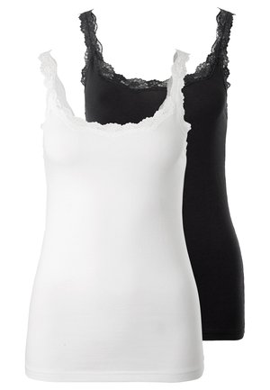2 PACK - Unterhemd/-shirt - weiß/schwarz