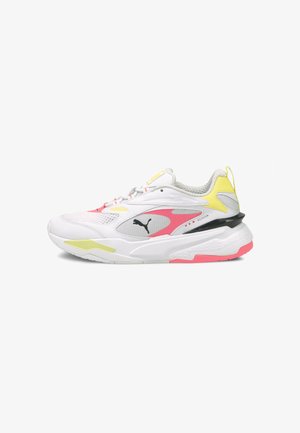 RS-FAST POP WN'S - Sneakers basse - puma white-ignite pink-soft fluo yellow