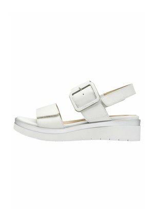 COMFORT  - Sandalias con plataforma - white silver