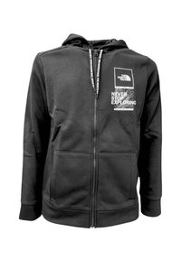 Felpa con zip - black white