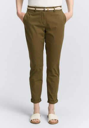 TOM TAILOR SLIM - Chinos - golden olive green