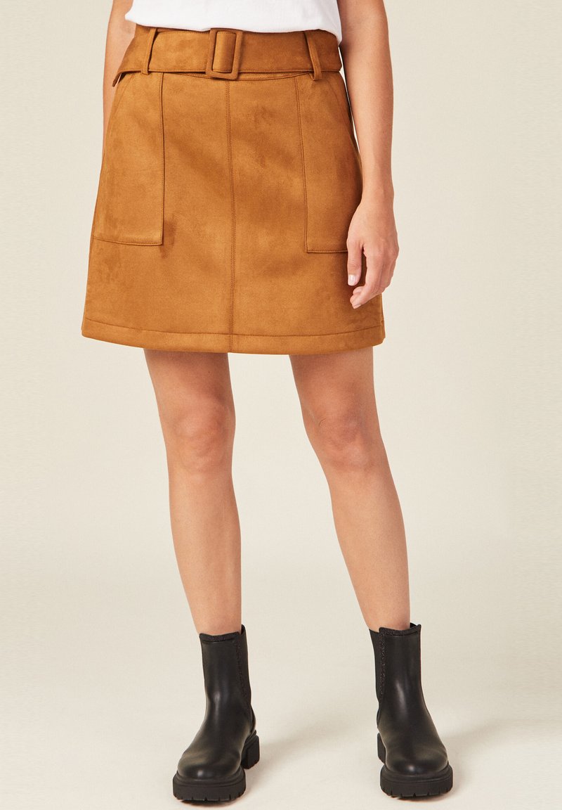 BONOBO Jeans Gonna a campana - marron