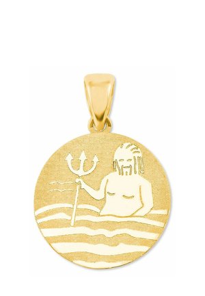 ZODIAC SIGN AQUARIUS WASSERMANN - Berlocker - gold coloured