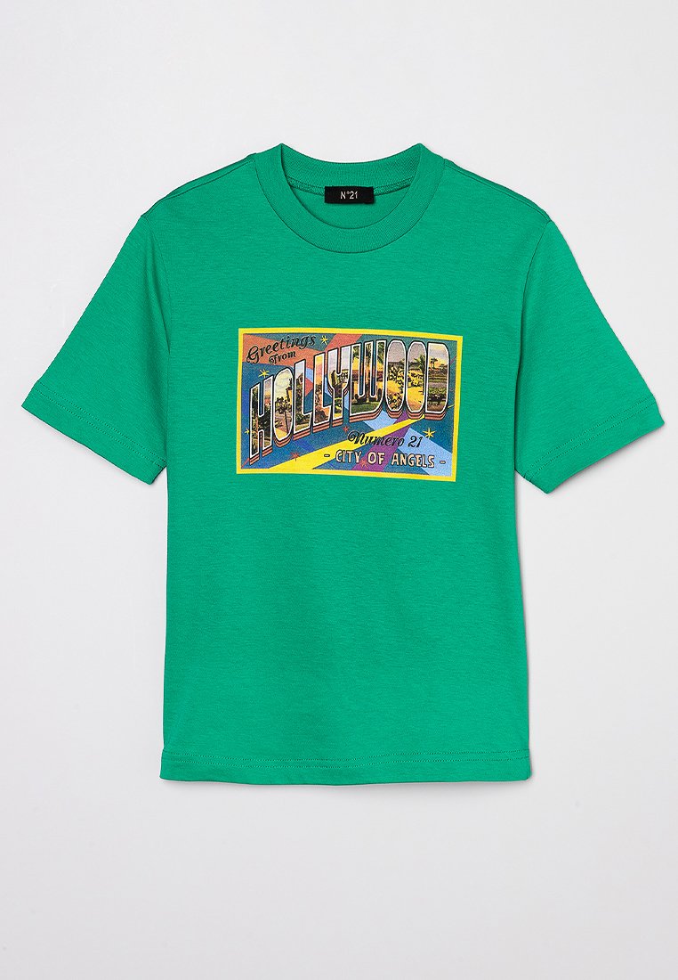 N°21 T-shirt print groen