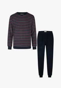 Non sélectionné, dark blue striped