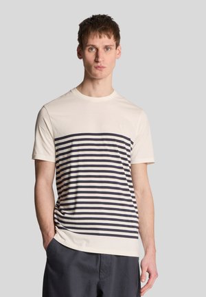 SS STRIPE  - T-Shirt print - argent