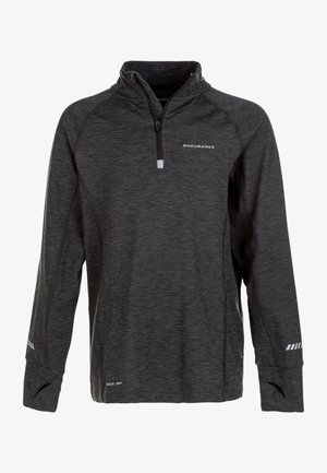 FUNKTIONS - T-shirt à manches longues - black melange