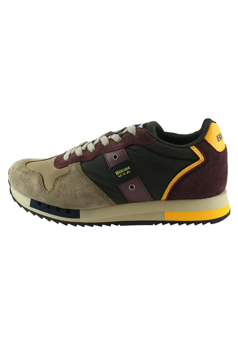 Blauer Sneaker Black MILLEN01 - Autunno Inverno, Pelle E Tessuto, Tacco Basso, Suola In Gomma