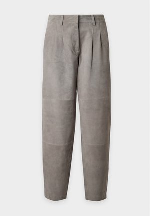 Bruuns Bazaar, PANTS - Pantalon en cuir - taupe grey