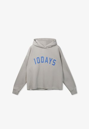 10DAYS, 10DAYS TOPS STATEMENT HOODIE - Felpa con cappuccio - stone