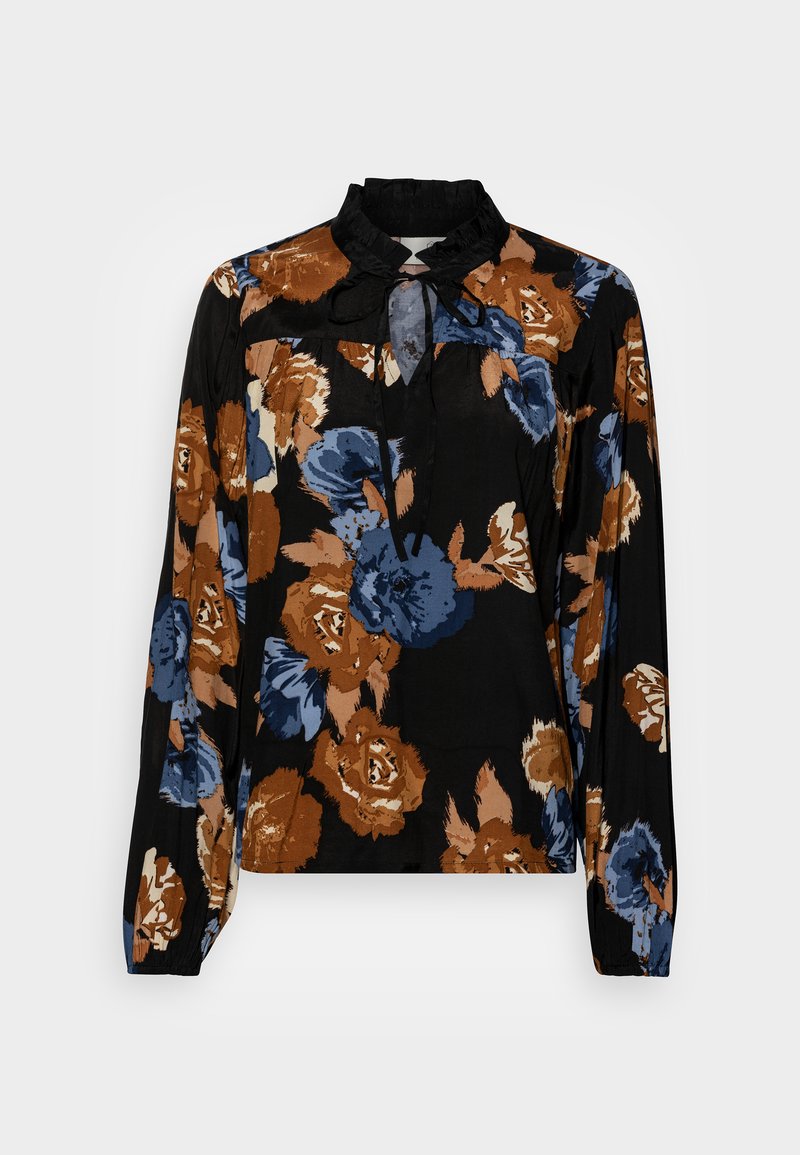 Kaffe ROSALINA BLOUSE - Blusa - black/brown