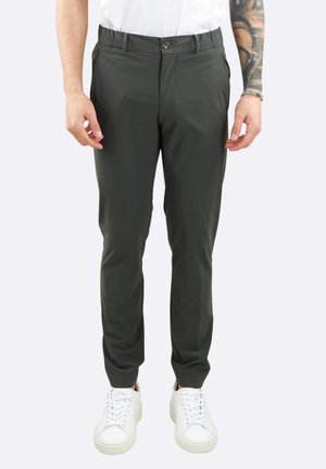 CON COULISSE IN TECNICO - Pantaloni - grigio