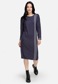 HELMIDGE Gebreide jurk - dunkel blau