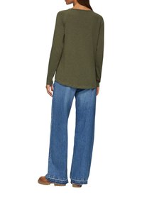 s.Oliver Langarmshirt - olivgrün