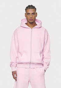 Pegador LOGO OVERSIZED JACKET - Felpa con zip - washed bubblegum