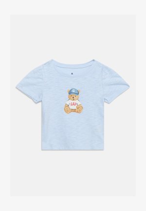 GAP, GRAPHIC TEE - T-shirts med print - serene blue