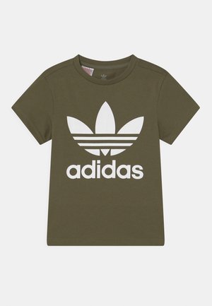 TREFOIL TEE UNISEX - T-shirt print - focus olive/white