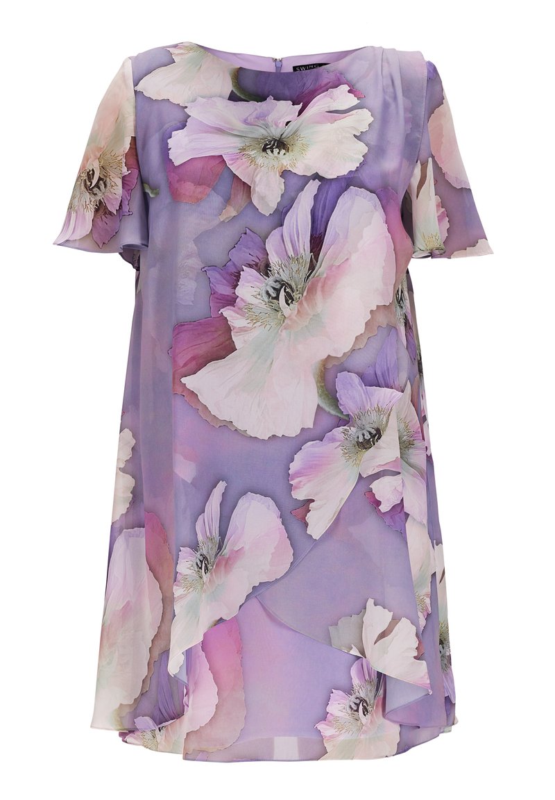 Swing Curve Jurk lila