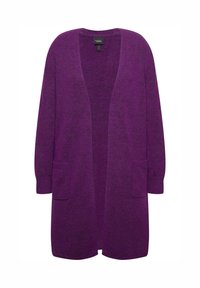 Ulla Popken OPEN SHAPE LONG SLEEVE - Kofta - blackberry