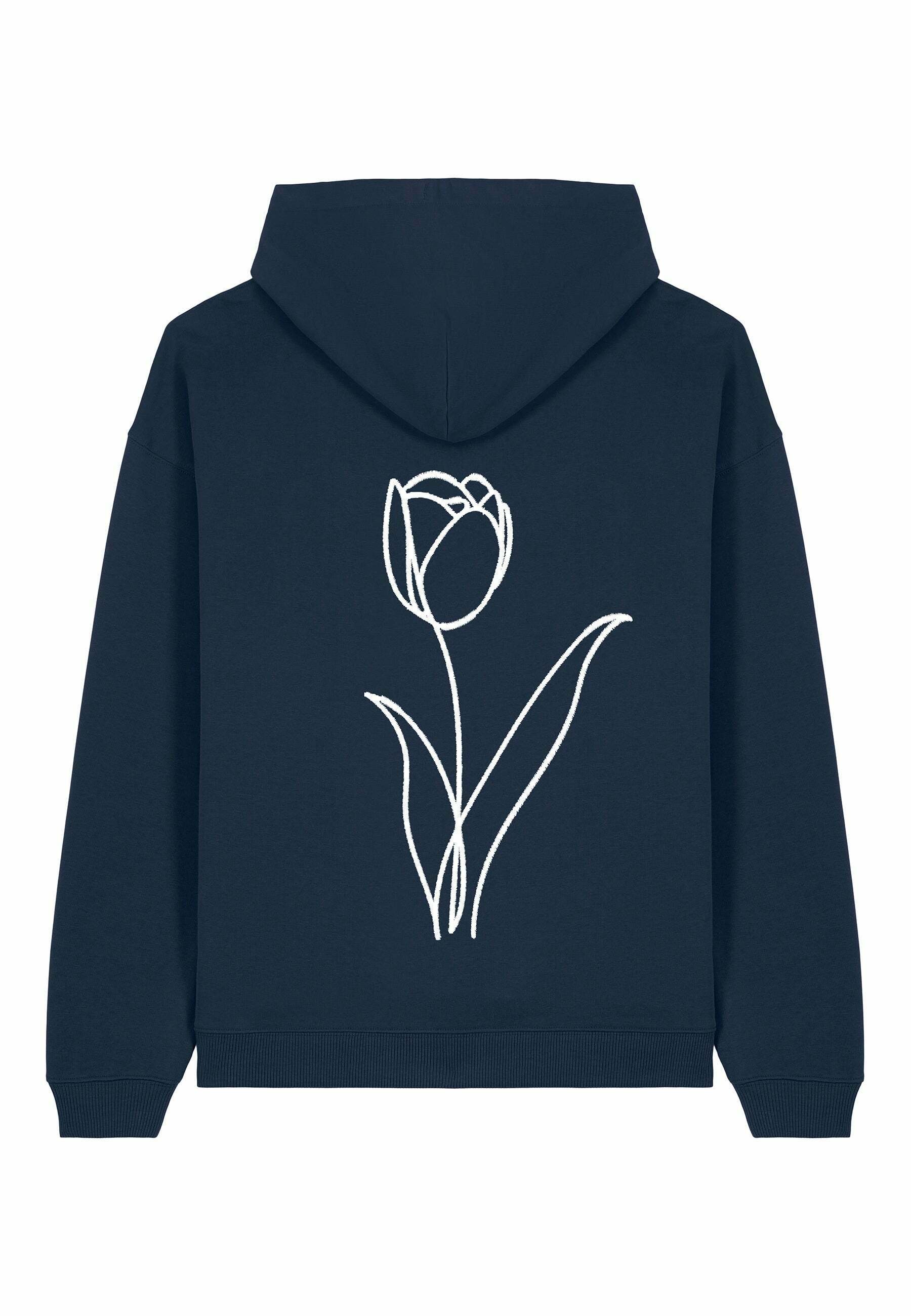 Mira Paris FLEUR BACK UNISEX OVERSIZED Sweat à capuche dark