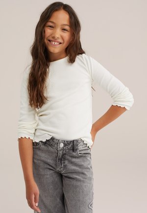 WE Fashion, Longsleeve - white