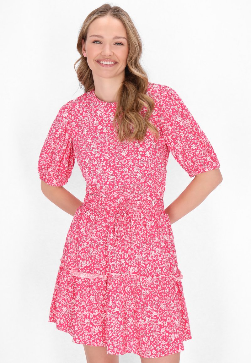 myMo Bluse - pink white