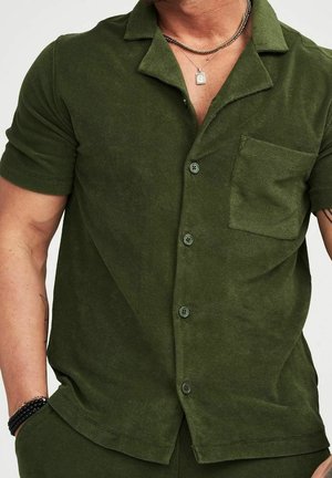 Frank Dandy TERRY  - Vapaa-ajan kauluspaita - olive