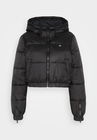 Tommy Jeans TJW HOODED PUFFER - Vinterjakke - black