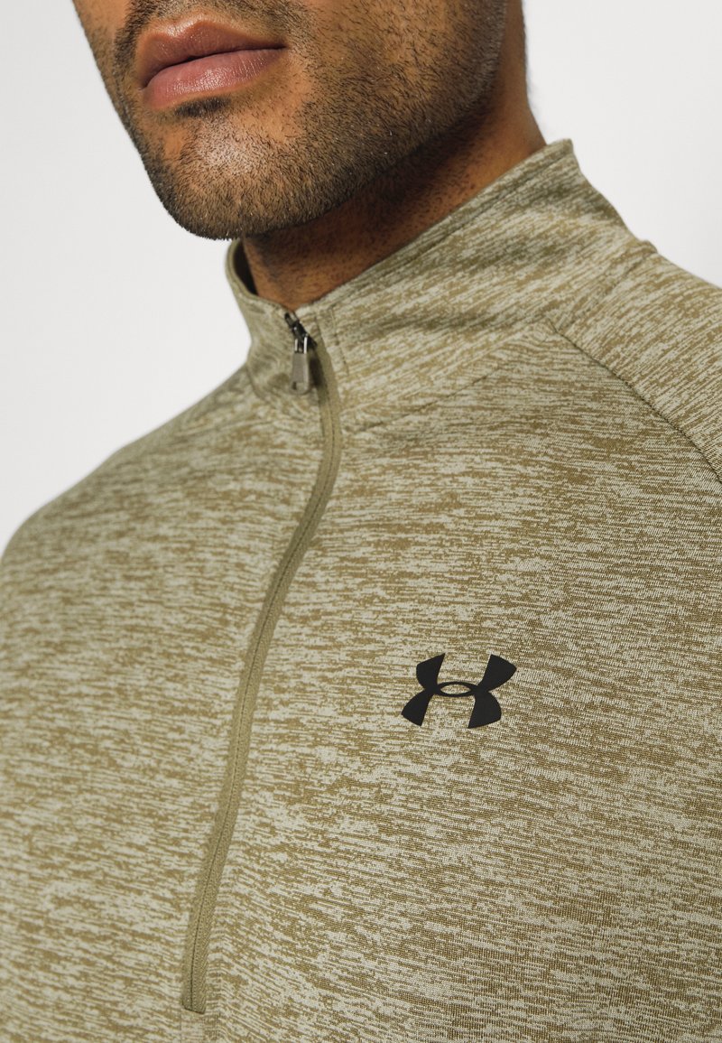 Herren Shirts | Under Armour TECH ZIP Langarmshirt tent/black/khaki - BV05714 Herren Shirts | Under Armour TECH ZIP Langarmshirt tent/black/khaki - BV05714