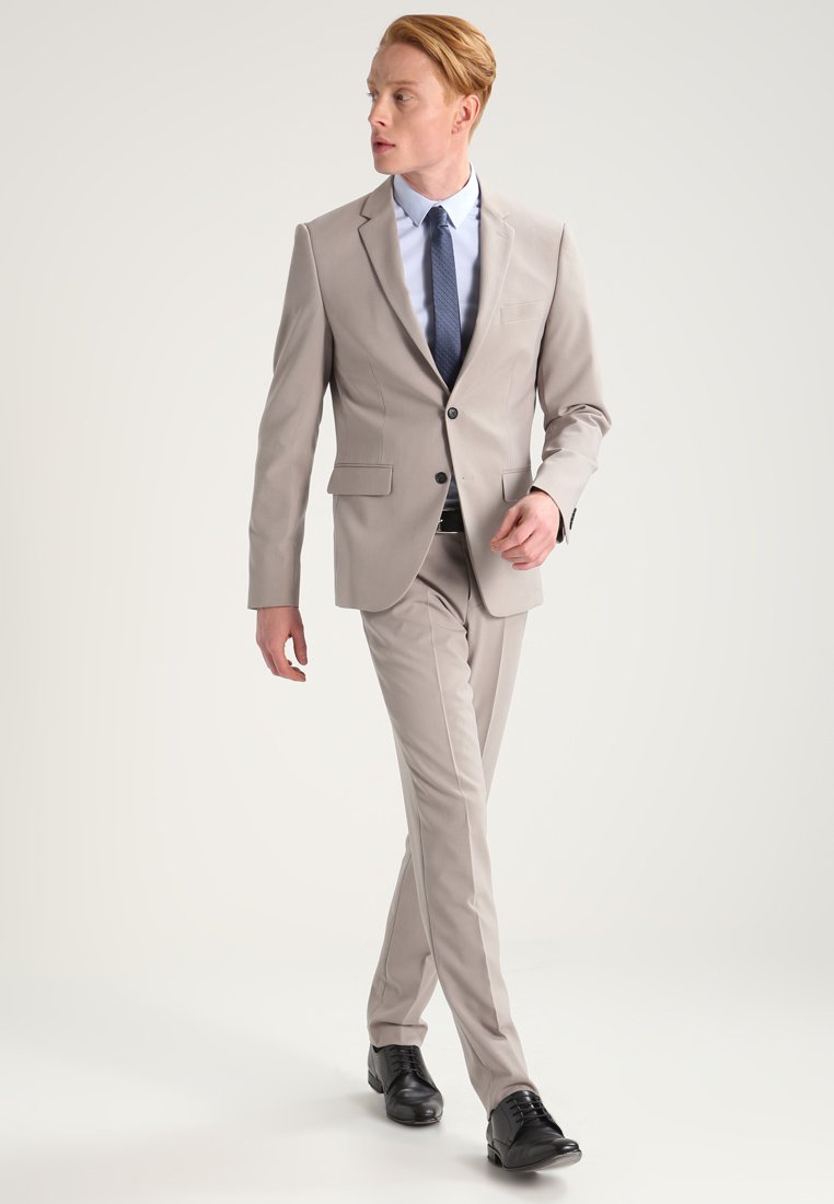 Lindbergh PLAIN MENS SUIT SET - Completo - beige - Zalando.it