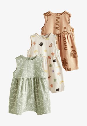 Next 3 PACK - REGULAR FIT - Jumpsuit - teal blue pink whire seaside print