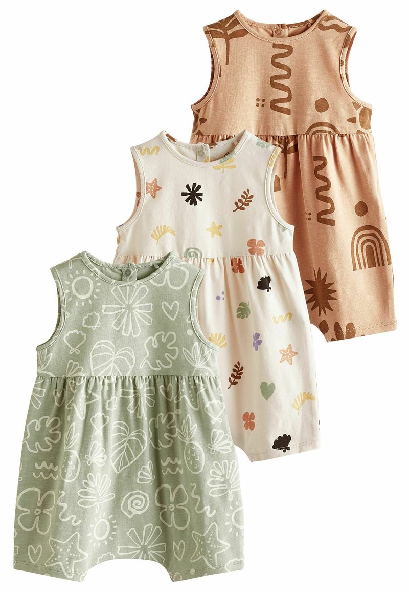 Next - 3 PACK  - REGULAR FIT - Haalari - teal blue  pink  whire seaside print, Suurenna