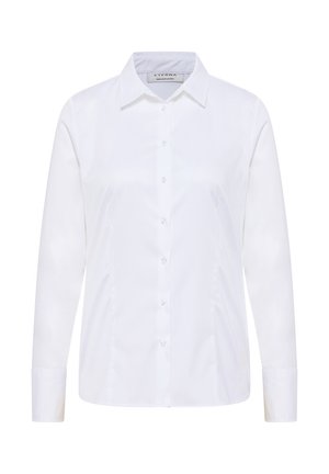 Eterna, SATIN SHIRT - REGULAR FIT - Button-down blouse - weiß