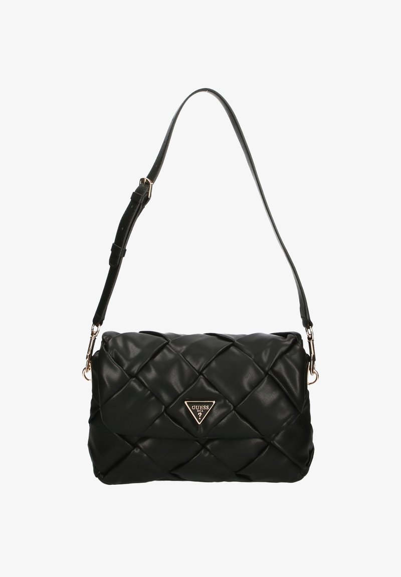 Guess ZAINA FLAP SHOULDER - Sac à main - black