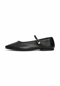 SMOOTH MARYJANE - Ankle strap ballet pumps - black