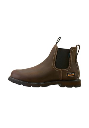 Ariat GROUNDBREAKER CHELSEA SOFT TOE WORK BOOT - Bottines - dark brown