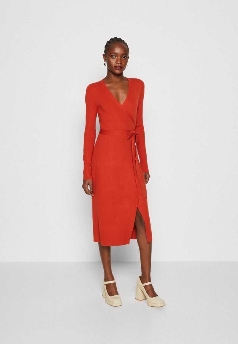 Banana Republic WRAP SWEATER DRESS Jumper dress rustic villa/bronze Zalando.ie