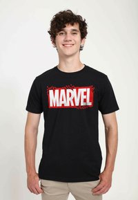 Marvel - MARVEL OTHER - MARVEL SMALL BLOCKS - T-shirt print - black Miniatuurafbeelding 1