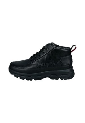 Schnürstiefelette - schwarz